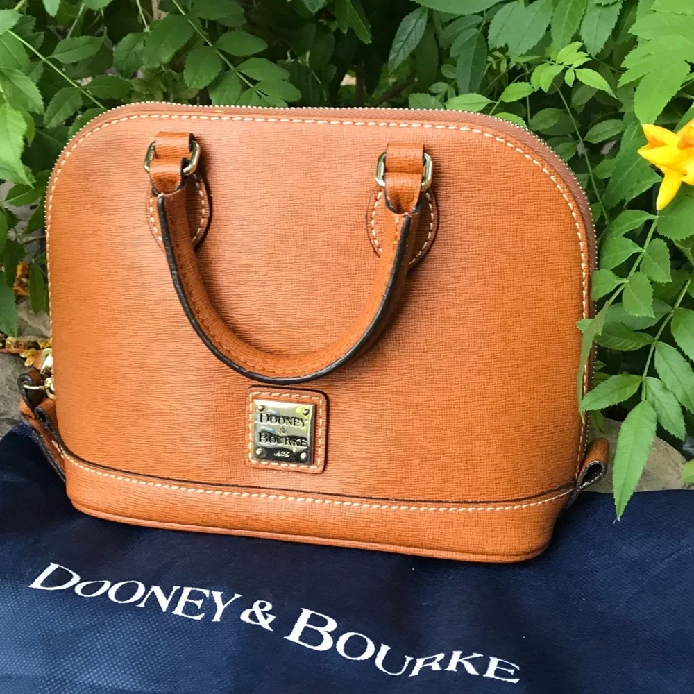 Dooney & Bourke Camel Leather Mini crossbody Bag - Picture 13 of 13